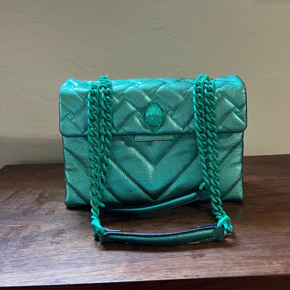 Kurt Geiger• Metallic Kensington Flap Bag